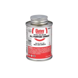 Oatey 4 oz di cemento trasparente multiuso per ABS, PVC e CPVC