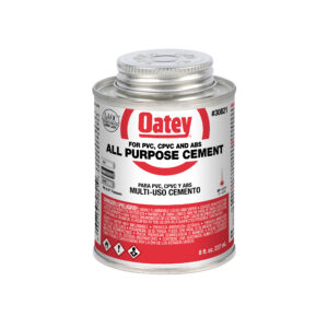 Oatey 8 oz di cemento trasparente multiuso per ABS, PVC e CPVC