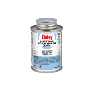 Oatey 4 oz di cemento PVC Rain-R-Shine blu medio