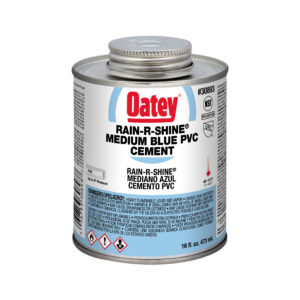 Oatey 16 oz di cemento PVC Rain-R-Shine blu medio
