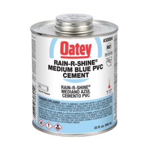 Oatey Rain-R-Shine Cemento PVC blu medio