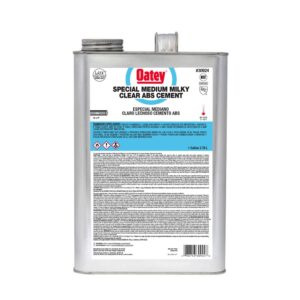 Gallone di Oatey di cemento ABS speciale chiaro e lattiginoso a corpo medio