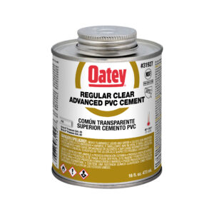 Cemento PVC avanzato trasparente regolare Oatey da 16 once