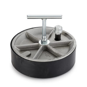 Tappo a pinza con impugnatura a T in alluminio Cherne da 12" (con bypass)